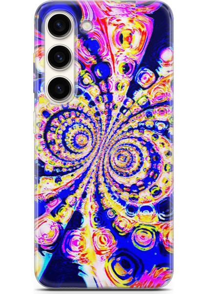 Samsung Galaxy S23 Kılıf Uv Baskılı Abxbi 1 Koruyucu Kılıf Renkli Hipnoz