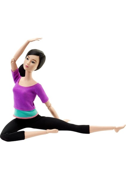 DHL84 Barbie® Sonsuz Hareket Bebeği, Siyah Saçlı- Siyah Taytlı modelleri