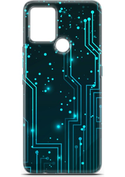 Tecno Pova Kılıf Uv Baskılı Abxbi 7 Desenli Devreler Tron