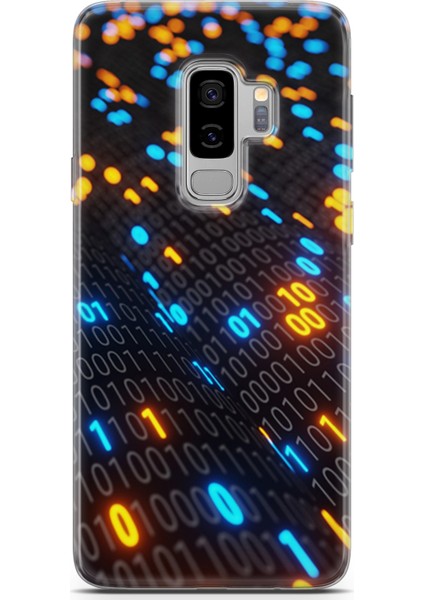 Samsung Galaxy S9 Plus Kılıf Uv Baskılı Abxbi 5 Koruma Kılıfı Binary Kod