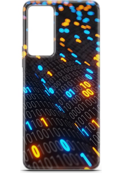 Tecno Camon 18 Kılıf Uv Baskılı Abxbi 5 Baskılı Binary Kod