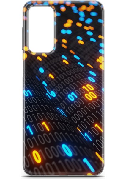 Samsung Galaxy M23 Kılıf Uv Baskılı Abxbi 5 Baskılı Binary Kod