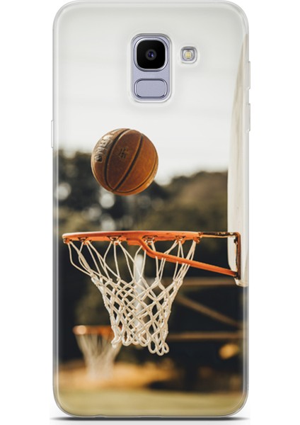 Samsung Galaxy J6 Kılıf Uv Baskılı Abxbi 9 Arka Kapak Basket Top