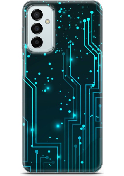 Samsung Galaxy M23 Kılıf Uv Baskılı Abxbi 7 Silikon Devreler Tron