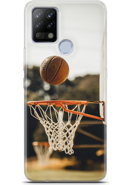 Tecno Pova Kılıf Uv Baskılı Abxbi 9 Darbe Emici Basket Top