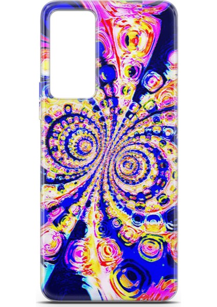 Tecno Camon 18 Kılıf Uv Baskılı Abxbi 1 Tasarım Renkli Hipnoz