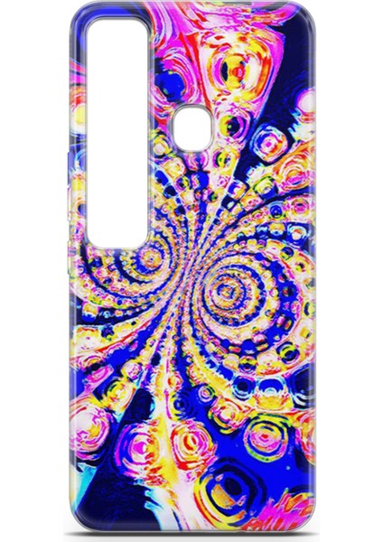 Tecno Spark 7 Pro Kılıf Uv Baskılı Abxbi 1 Telefon Kabı Renkli Hipnoz