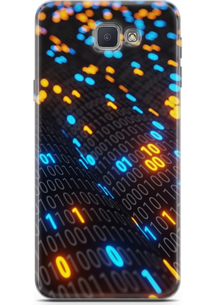 Samsung Galaxy J5 Prime Kılıf Uv Baskılı Abxbi 5 Darbe Emici Binary Kod