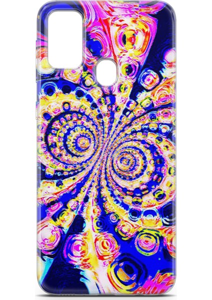 Samsung Galaxy M30S Kılıf Uv Baskılı Abxbi 1 Silikon Renkli Hipnoz