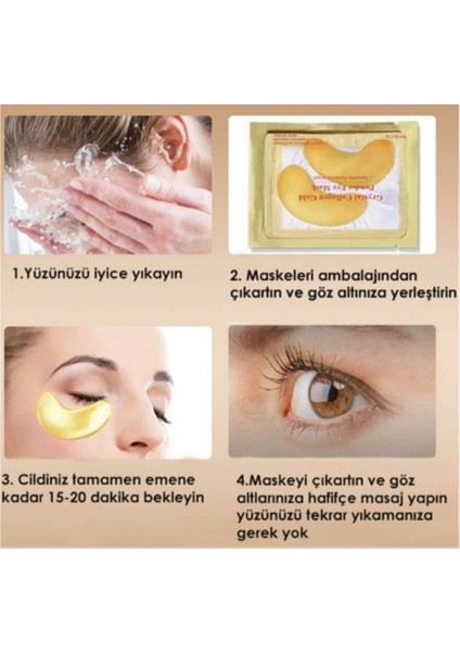 Andoz Kozmetik Altın Maske ( Göz Altı Için ) Bio-Collagen Goldmaske Göz Altı Pedi