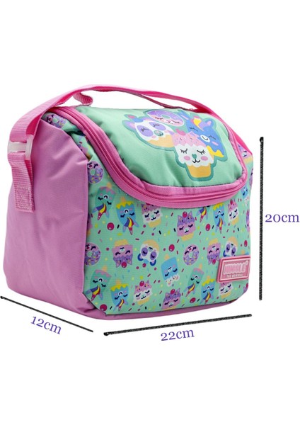 Termoslu Cookie Beslenme Çantası Turkuaz MU-8607 fiyatları