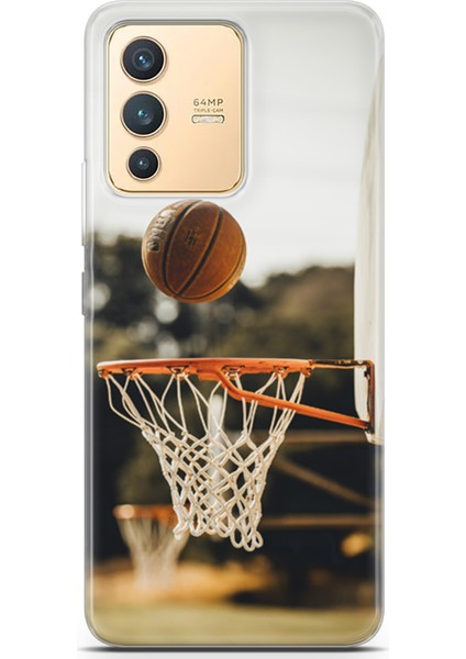 Vivo V23 5g Kılıf Uv Baskılı Abxbi 9 Desenli Basket Top