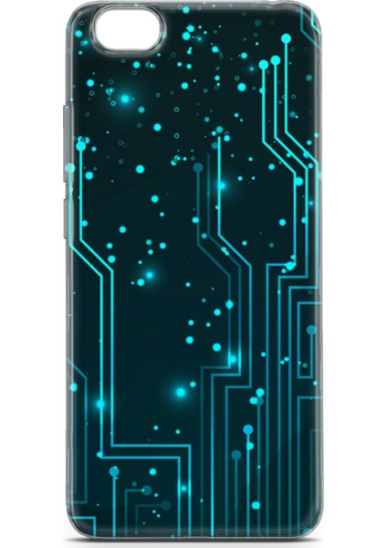 Vestel Venüs E3 Kılıf Uv Baskılı Abxbi 7 Koruma Kılıfı Devreler Tron