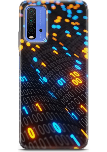 Xiaomi Redmi 9t Kılıf Uv Baskılı Abxbi 5 Kapak Binary Kod