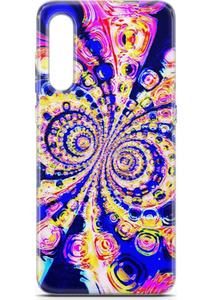 Xiaomi Mi 9 Kılıf Uv Baskılı Abxbi 1 Kapak Renkli Hipnoz
