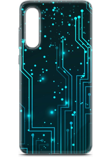 Xiaomi Mi 9 Pro Kılıf Uv Baskılı Abxbi 7 Desenli Devreler Tron