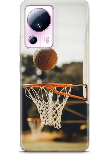 Xiaomi Mi 13 Lite Kılıf Uv Baskılı Abxbi 9 Telefon Kabı Basket Top