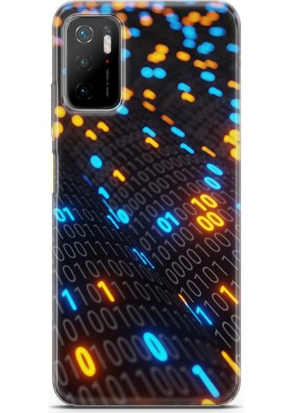 Xiaomi Poco M3 Pro Kılıf Uv Baskılı Abxbi 5 Silikon Binary Kod