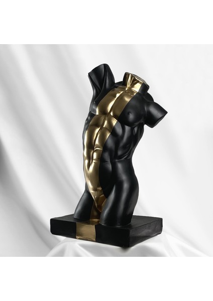 Torso "gold Line" Heykel, Büyük Boy Büst, Özel Tasarım Dekoratif Heykel, Torso modelleri