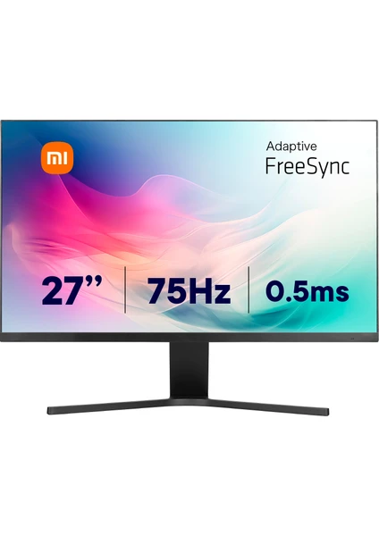 RMMNT27NF 27" 75Hz 0.5ms (VGA+HDMI) Adaptive Full HD Monitör