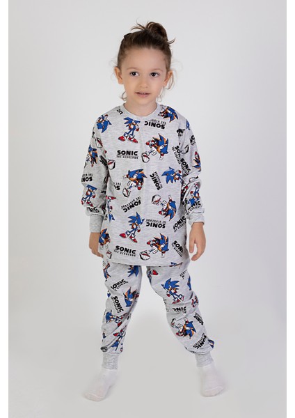 Harika Kids Erkek Çocuk Baskılı Ince Basic Pijama Takımı