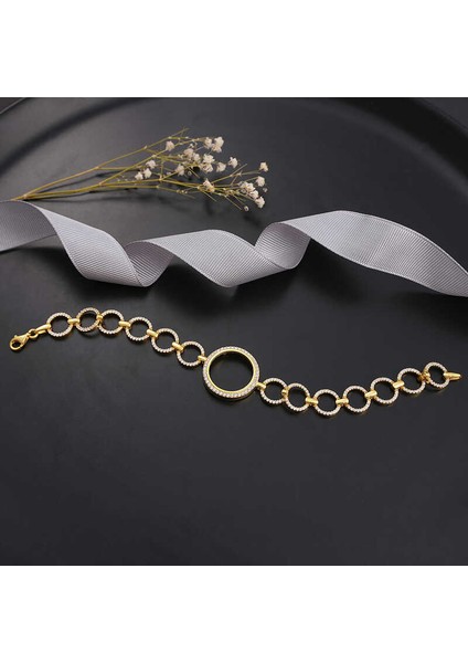 Gümüş Çeyrek Takılabilen Altın Kaplama Kadın Bileklik fiyatları