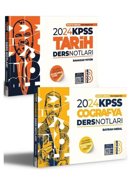 2024 KPSS Tarih ve Coğrafya Ders Notları Seti