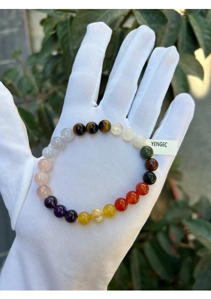 8 mm Küre Kesim Yengeç Burcu Doğal Taş Bileklik