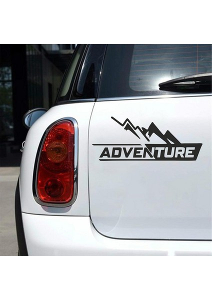 Adventure 4x4 Araba Sticker Siyah 20X10 cm fiyatları