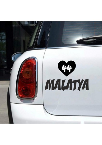 Kalpli 44 Malatya Araba Sticker Siyah 20X15 cm fiyatları