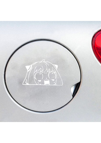 Anime Araba Sticker Beyaz 15X10 cm fiyatları