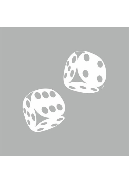 Zar Araba Sticker Beyaz 18X14 cm