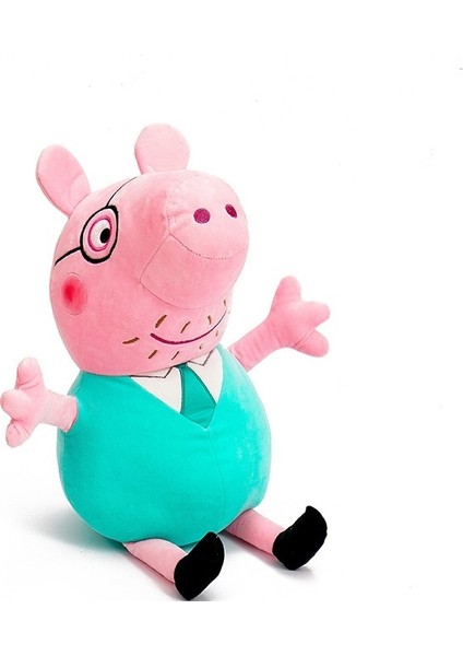 Peppa Pig Peluş Oyuncak Bebek 30cm Domuz Baba (Yurt Dışından)