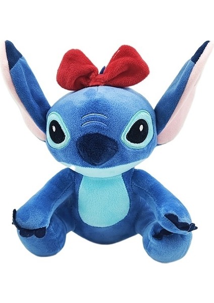 Stitch Peluş Oyuncak Kırmızı Fiyonklu Stitch Bebek (Yurt Dışından)