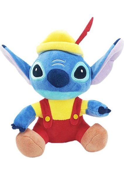 Stitch Peluş Oyuncak Stitch Bebek Sarı Şapka (Yurt Dışından)