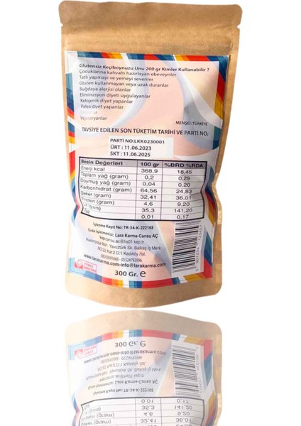 Gurme Glutensiz Keçiboynuzu Unu 300 gr