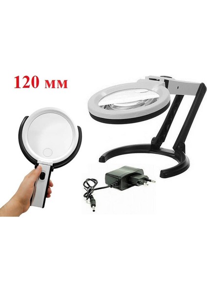 LED Işıklı Masaüstü Katlanabilir Büyüteç MG3B-1C