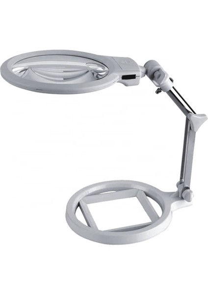LED Işıklı Masaüstü Katlanabilir Büyüteç MG3B-1A-2X
