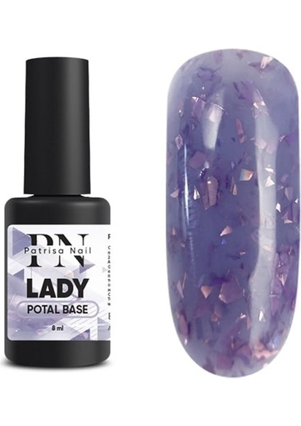 Rubber Base Kamuflaj Potal Lady 8ml Renkli Baz