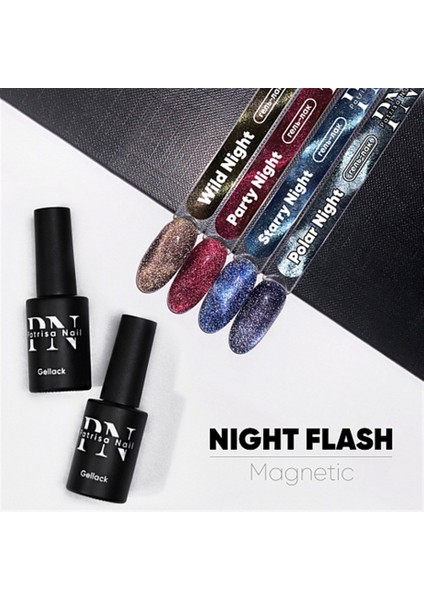 Işığı yansıtan Kalıcı oje Wild Night Flash Acılı çıkolata 3,5 ml