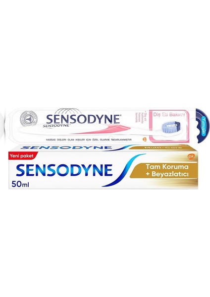 Tam Koruma 50 ml Diş Macunu+ Sensodyne Diş Eti Bakımı Diş Fırçası