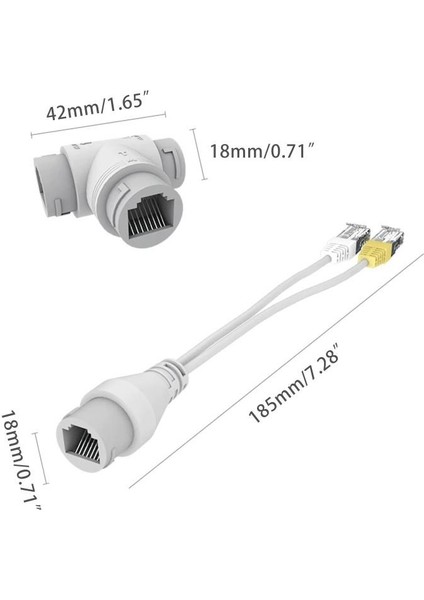 2in1 Poe Splitter Kablo Poe Ayırıcı