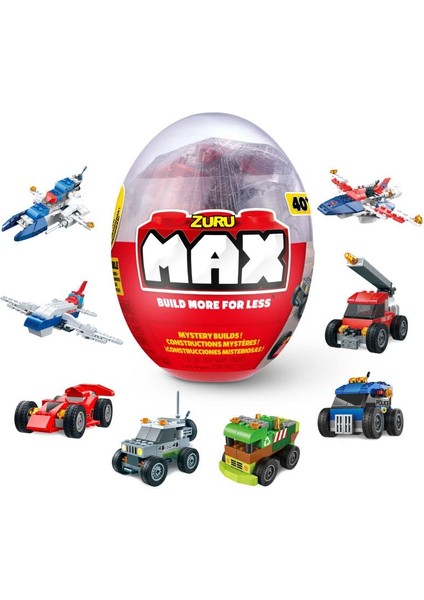 Max Build More Mystery Eggs - Toy Building Block Bundle With Mystery Egg Toy Construction Block