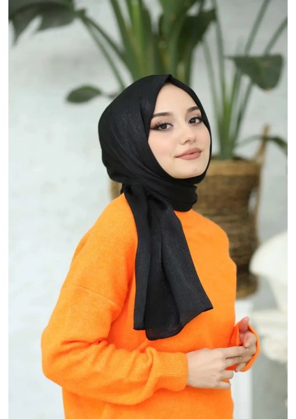 Ağaç Kabuğu Desenli Jakarlı Şal 80X190-DESEN-10
