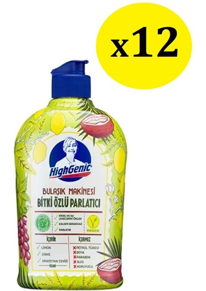 Highgenic Bitki Özlü Parlatıcı 500 gr x 12 Adet-1 Koli