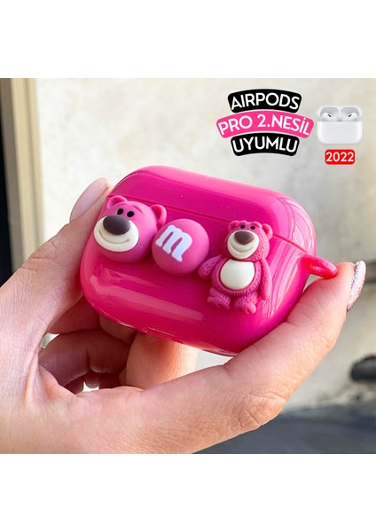 Airpods Pro 2. Nesil Uyumlu Lotso Tasarım Kulaklık Kılıfı, Darbe Emici Sevimli Premium Silikon Kılıf fiyatları
