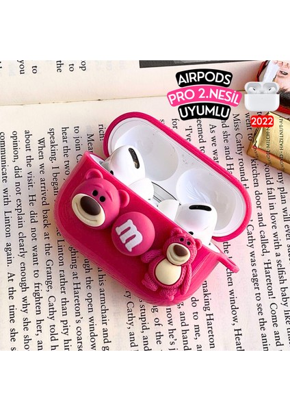 Airpods Pro 2. Nesil Uyumlu Lotso Tasarım Kulaklık Kılıfı, Darbe Emici Sevimli Premium Silikon Kılıf modelleri