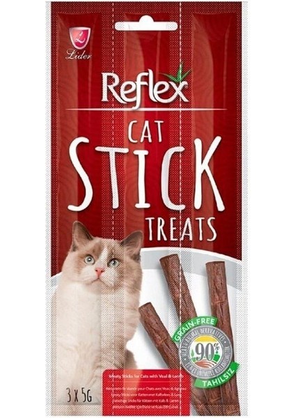Refle x Biftekli Kuzulu Kedi Ödül Çubuğu 3 x 5 gr fırsatları