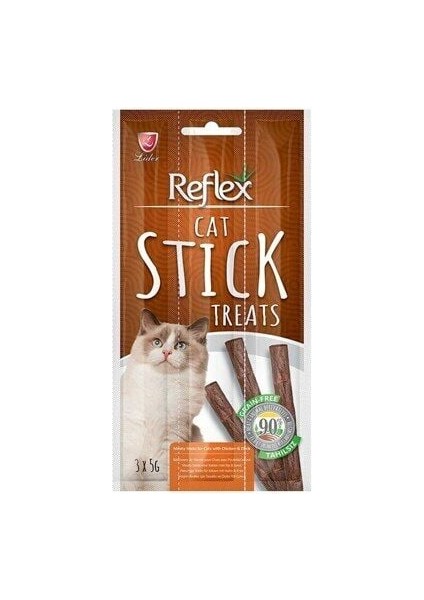 Refle x Tavuklu Ördekli Kedi Ödül Çubuğu 3 x 5 gr modelleri