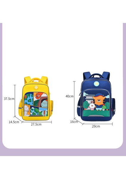 Karikatür Desenli Su Geçirmez Büyük Kapasiteli Sırt Çantası - Mor (Yurt Dışından) fiyatları